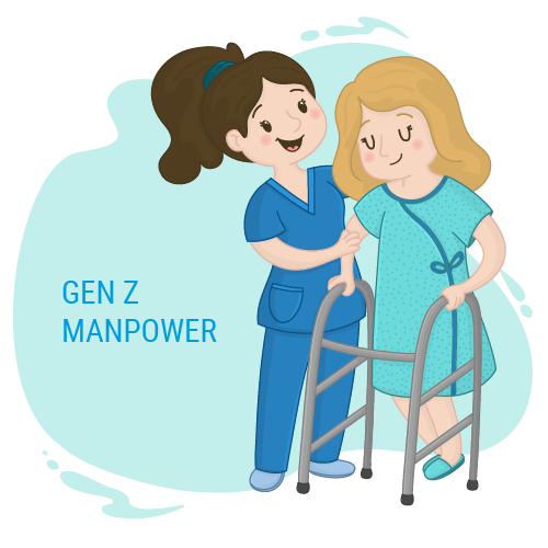 หน้าที่ของพนักงานดูแลผู้สูงอายุ/เฝ้าไข้