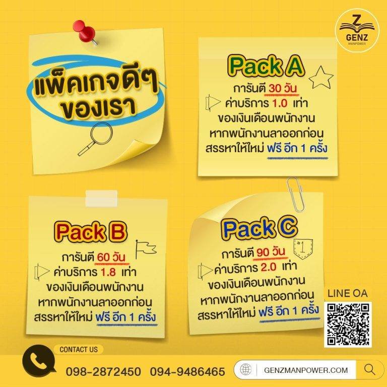 แพ็คเกจดีๆ ของเรา